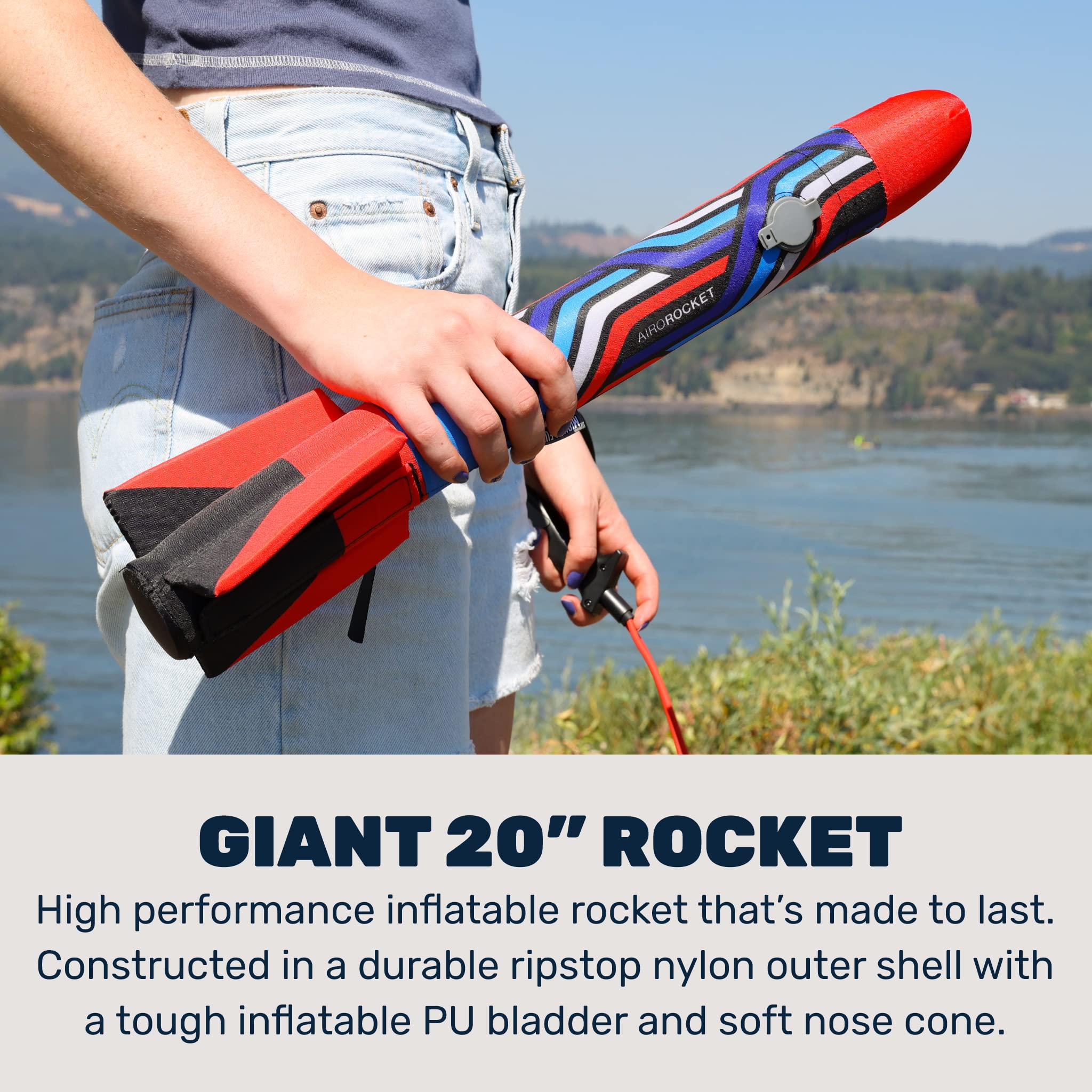 ¡Mighty Fun! - Kit de cohete inflable lanzado a mano Airo - Imagen 5