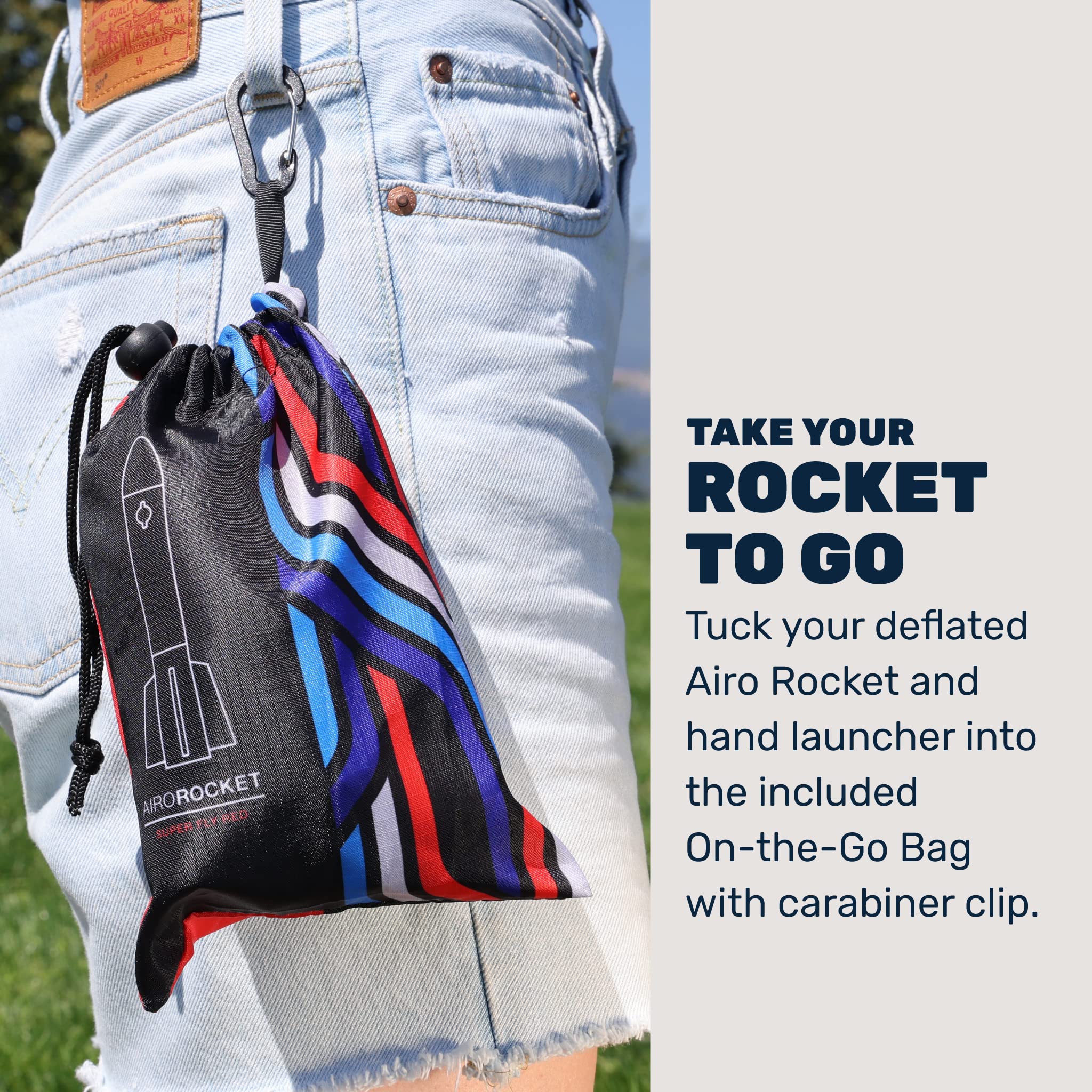 ¡Mighty Fun! - Kit de cohete inflable lanzado a mano Airo - Imagen 8