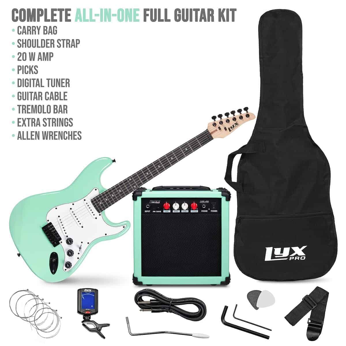 Kit de Guitarra Eléctrica de 39 pulgadas LyxPro con - Imagen 3