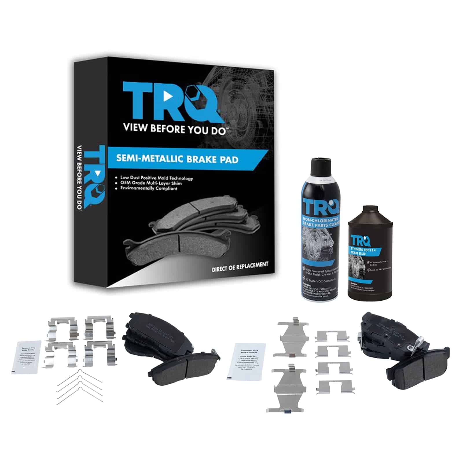 Kit de Pastillas de Freno Semimetálicas TRQ para Parte