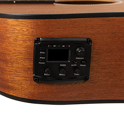 Guitarra Acústica-Eléctrica de 6 Cuerdas Stagg, Diestro, - Imagen 11