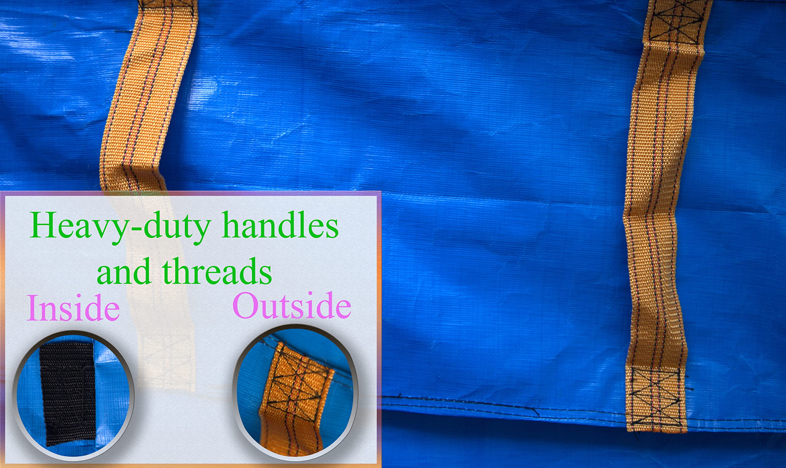 Bolsa de colchón con asas resistentes para mudanzas y - Imagen 4