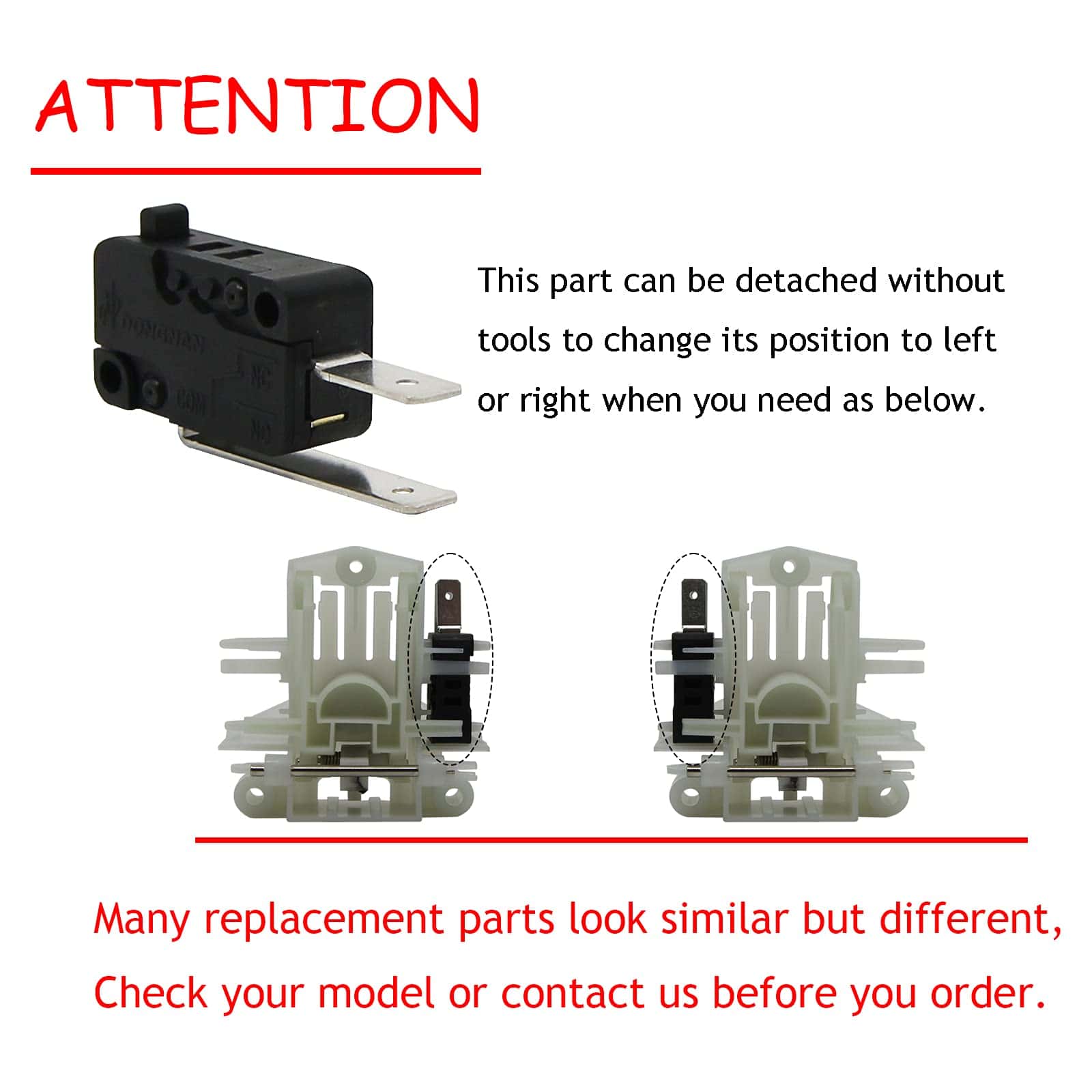 Interruptor de puerta de lavavajillas DD81-02132A - DE 1 AÑO - Imagen 5