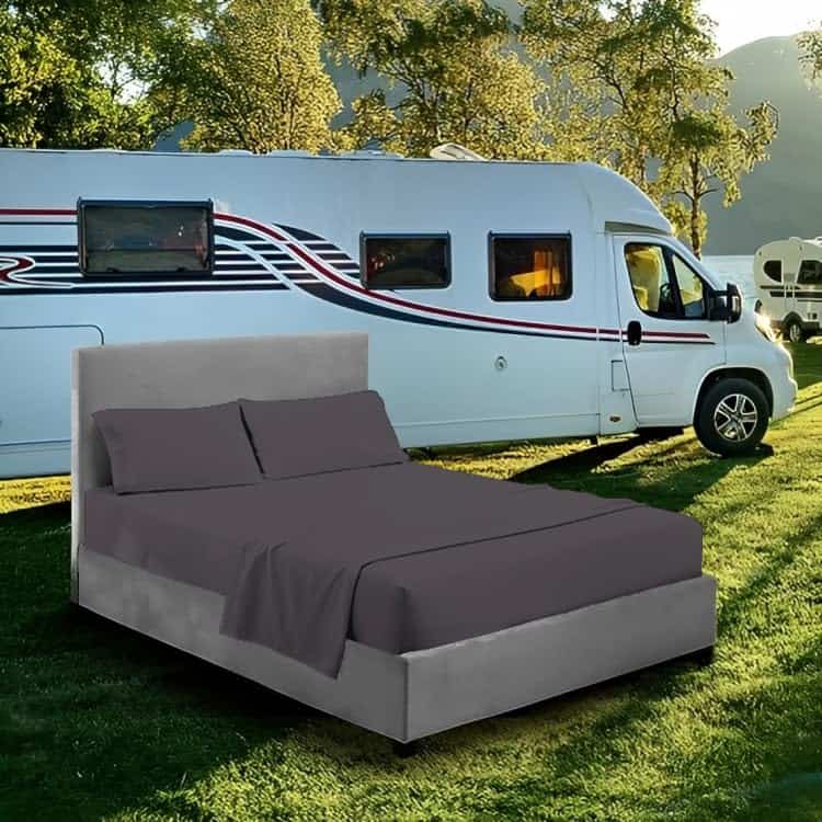 Juego de sábanas Silentnight RV King (72X80) color gris