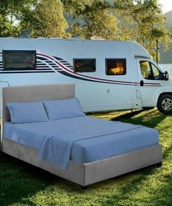 Juego de sábanas Silentnight RV King (72X80) Azul Medio