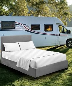 Juego de sábanas Silentnight RV King (72X80) de rayas