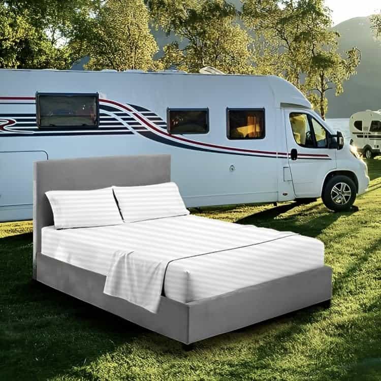 Juego de sábanas Silentnight RV King (72X80) de rayas