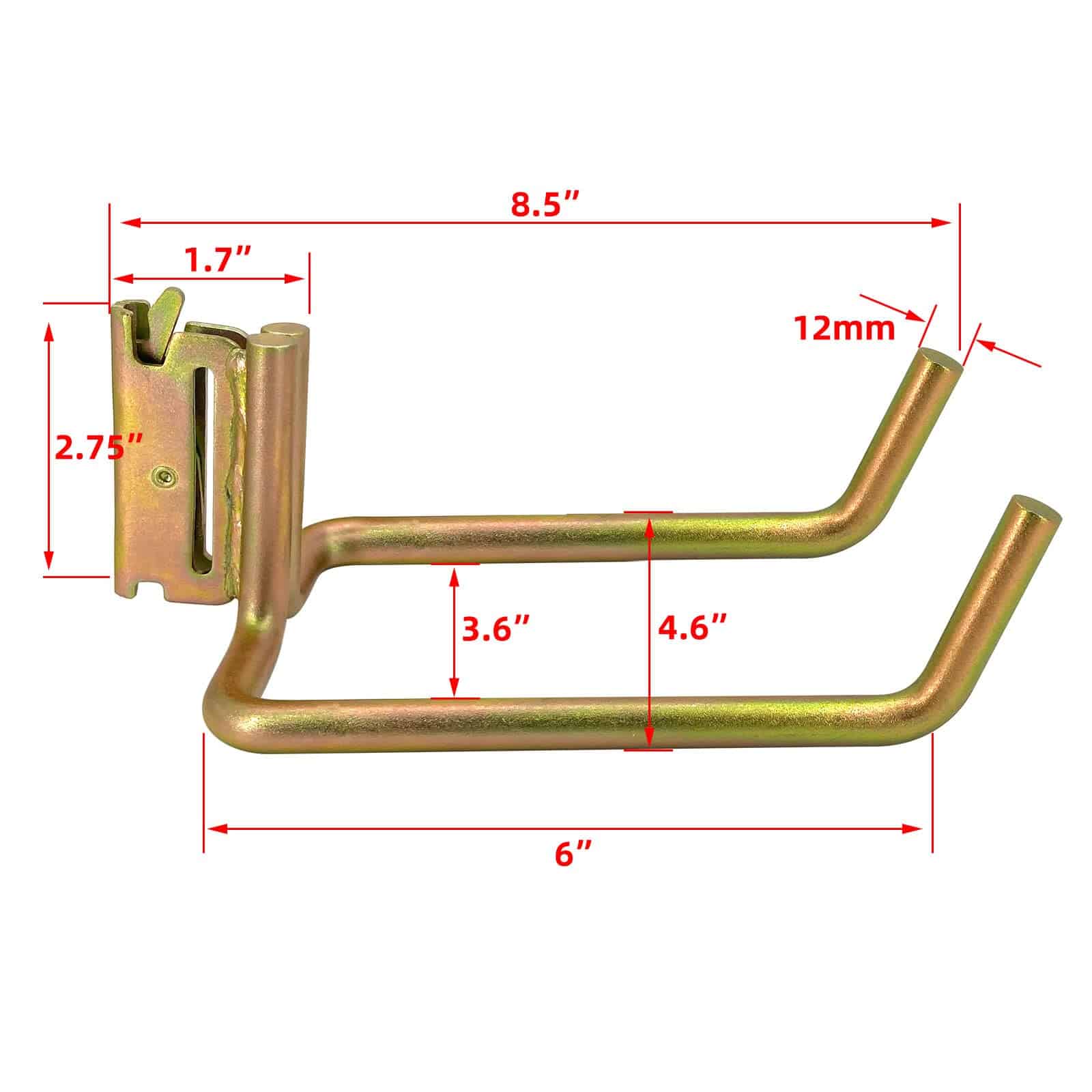 4 Pack Ganchos de Pala de Servicio Pesado para E-Track para - Imagen 5