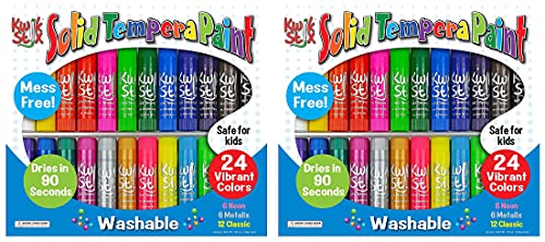 Pintura Tempera Kwik Stix, Clásica, Variada 24 por Set (?wo