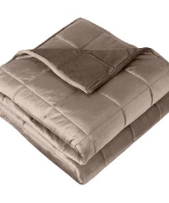 Manta ponderada Bare Home tamaño queen 17 lb -Taupe