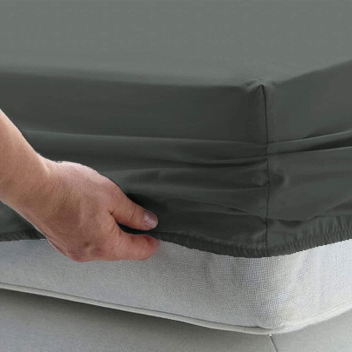 Sábana Ajustable King Pura 100% Algodón de Pizuna, 800