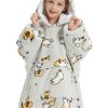 Manta con capucha KFUBUO para niños, estampado de gato,