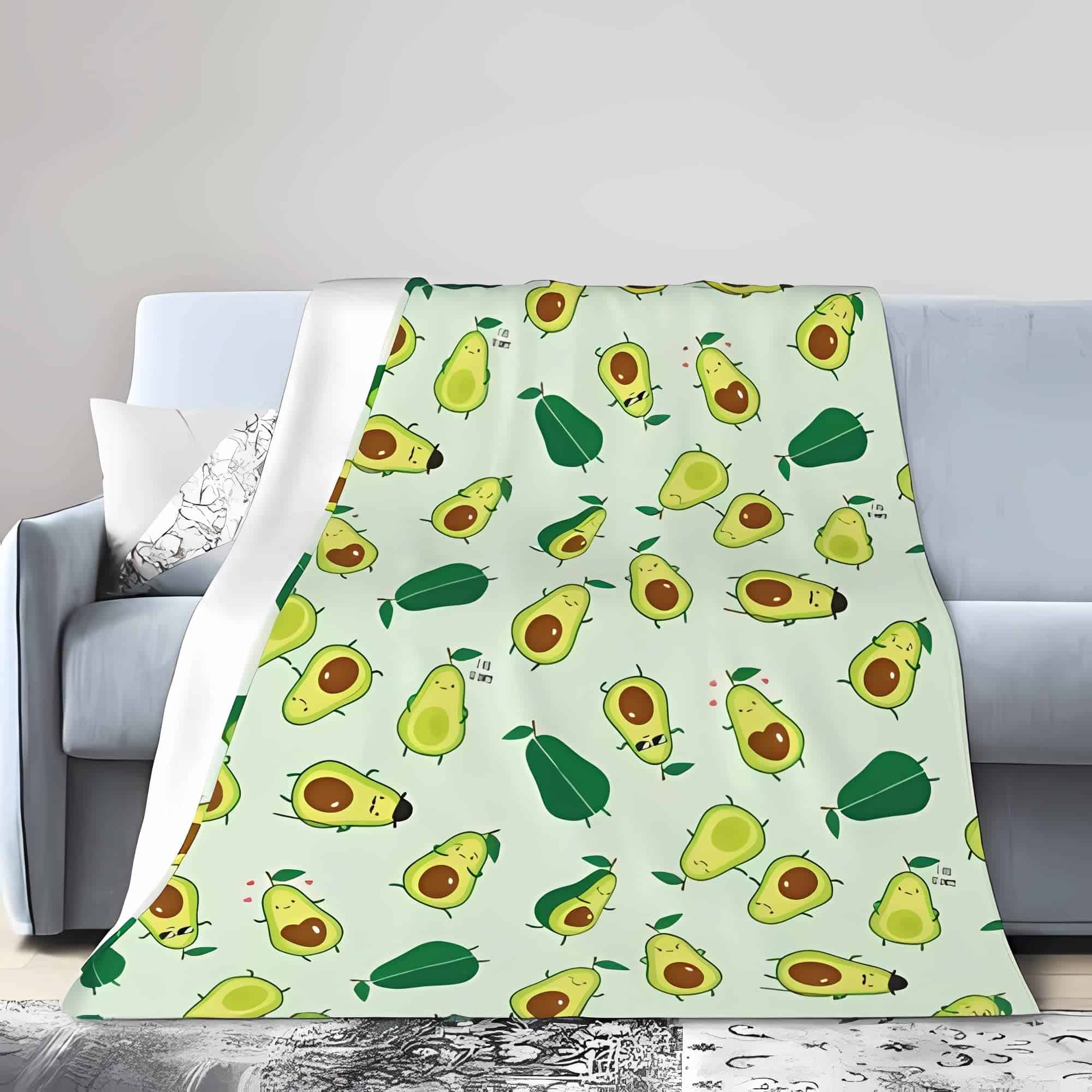 Manta Majoug de Avocado Cute and Simple Patrón Suave y - Imagen 6