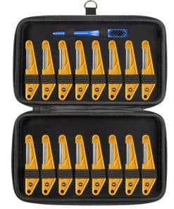 Juego completo de 16 limas de ranuras de cejuela de