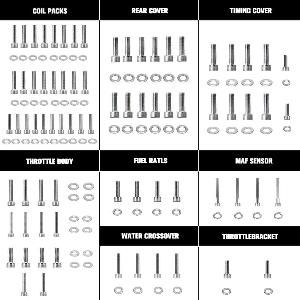 Kit de Pernos de Acero Inoxidable LS LS1 LS6 para Motor Kit - Imagen 6