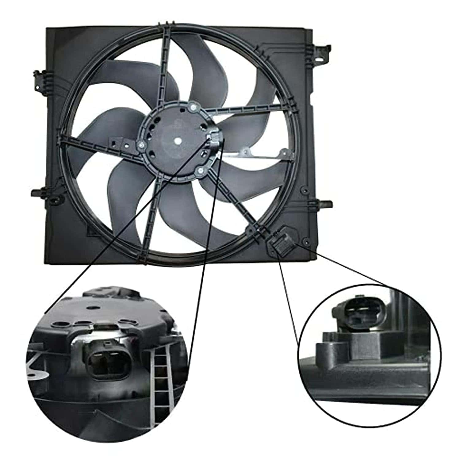 SecosAutoparts Ensamblaje del Ventilador de Enfriamiento