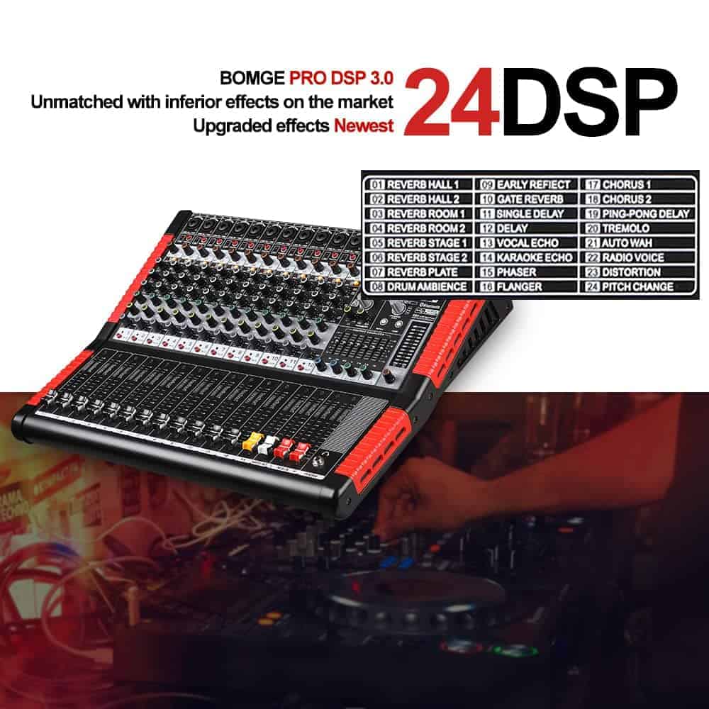 Mezclador de audio profesional BOMGE Consola de mesa - Imagen 7