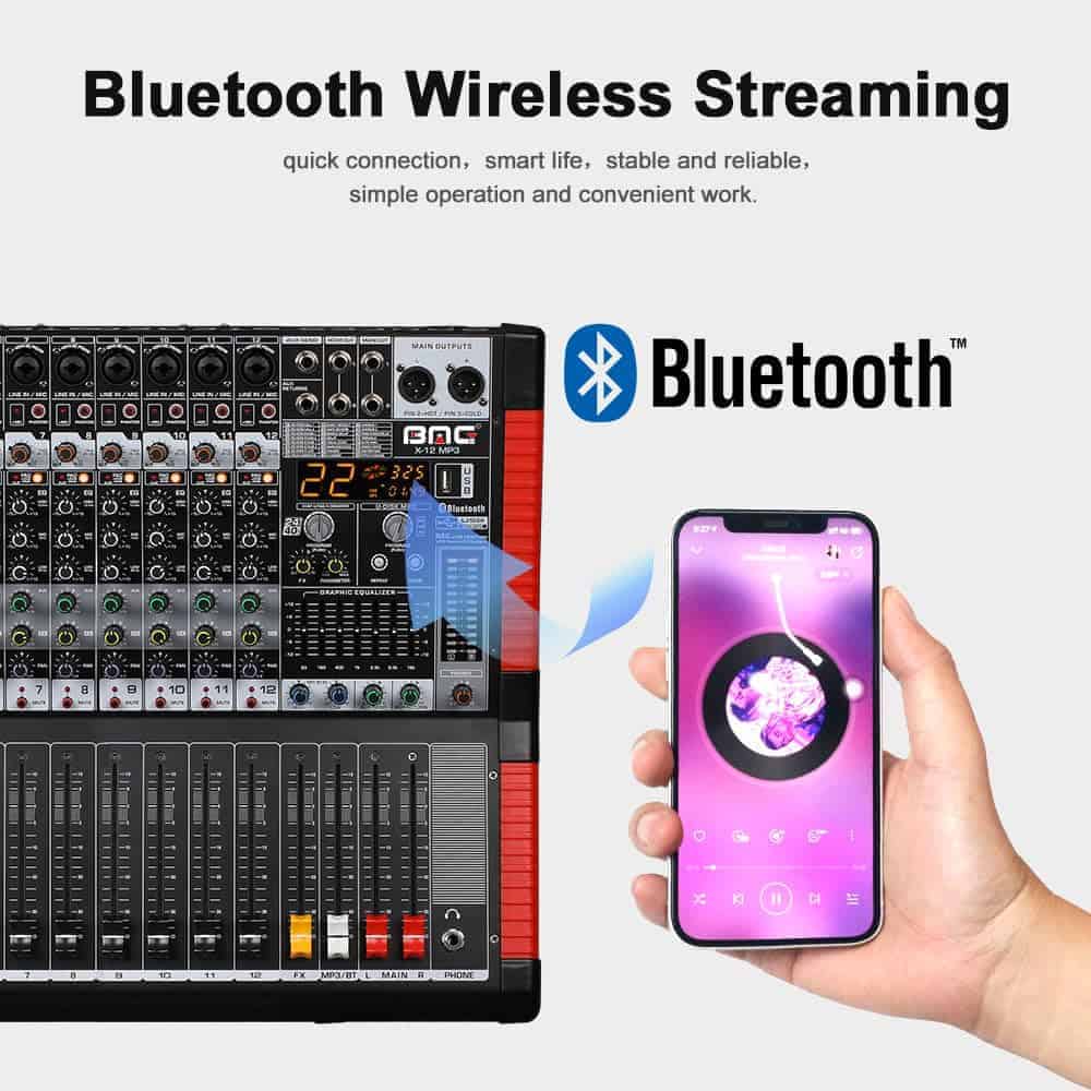 Mezclador de audio profesional BOMGE Consola de mesa - Imagen 4