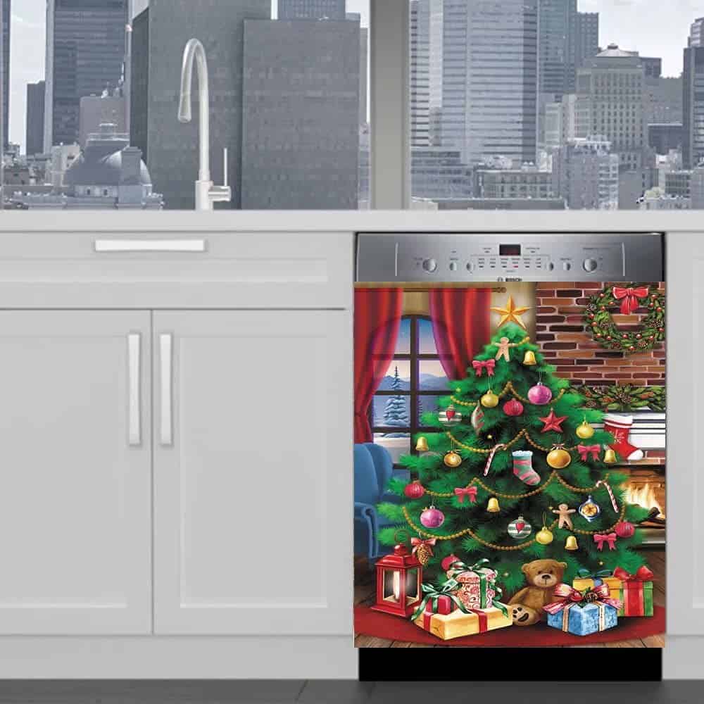 Pegatinas magnéticas para lavavajillas con diseño de árbol - Imagen 4