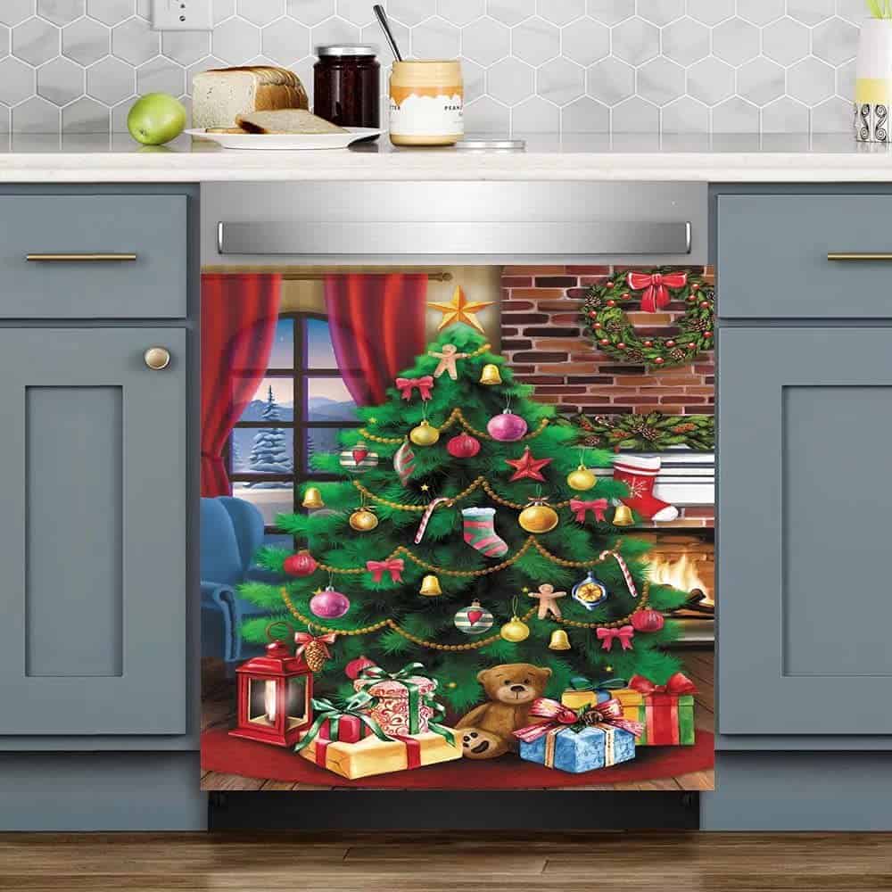 Pegatinas magnéticas para lavavajillas con diseño de árbol - Imagen 5