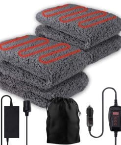 Manta de viaje de lana de Sherpa Zone Tech en gris, cálida