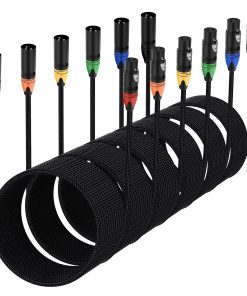 Cables de micrófono XLR Anewbig 10 pies 6 Pack, Cable de