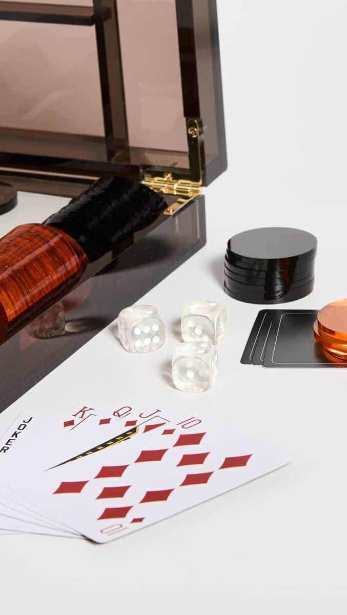 Juego de póker de edición limitada Lucite Whiskey Noir - Imagen 4