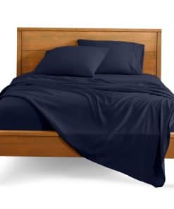 Juego de sábanas Bare Home King - Juego de -Azul Medianoche