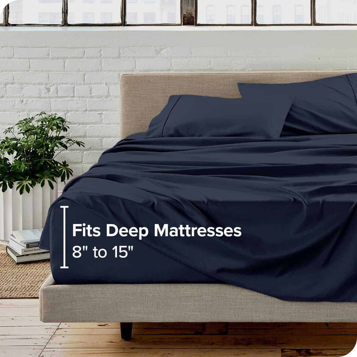 Juego de sábanas completo XL Twin Bare Home - Lujo 1800 - Imagen 6