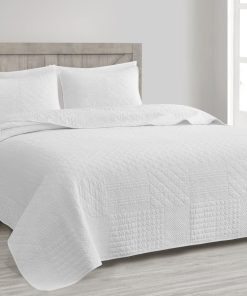 Juego de Colchas Bordadas Motley de 3 Piezas de la