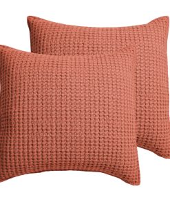 Levtex Home - Mills Waffle - Euro Sham (Set de Dos) - Adobe