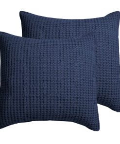 Levtex Home - Mills Waffle - Euro Sham (Set de Dos) - Azul