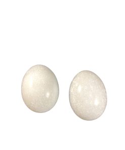 Huevos de Obatala | Pack de 2 Huevos de Mármol Blanco