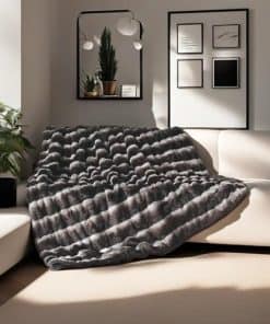 Manta de Lujo de Piel Falsa Inchgrass para Sofá Cama