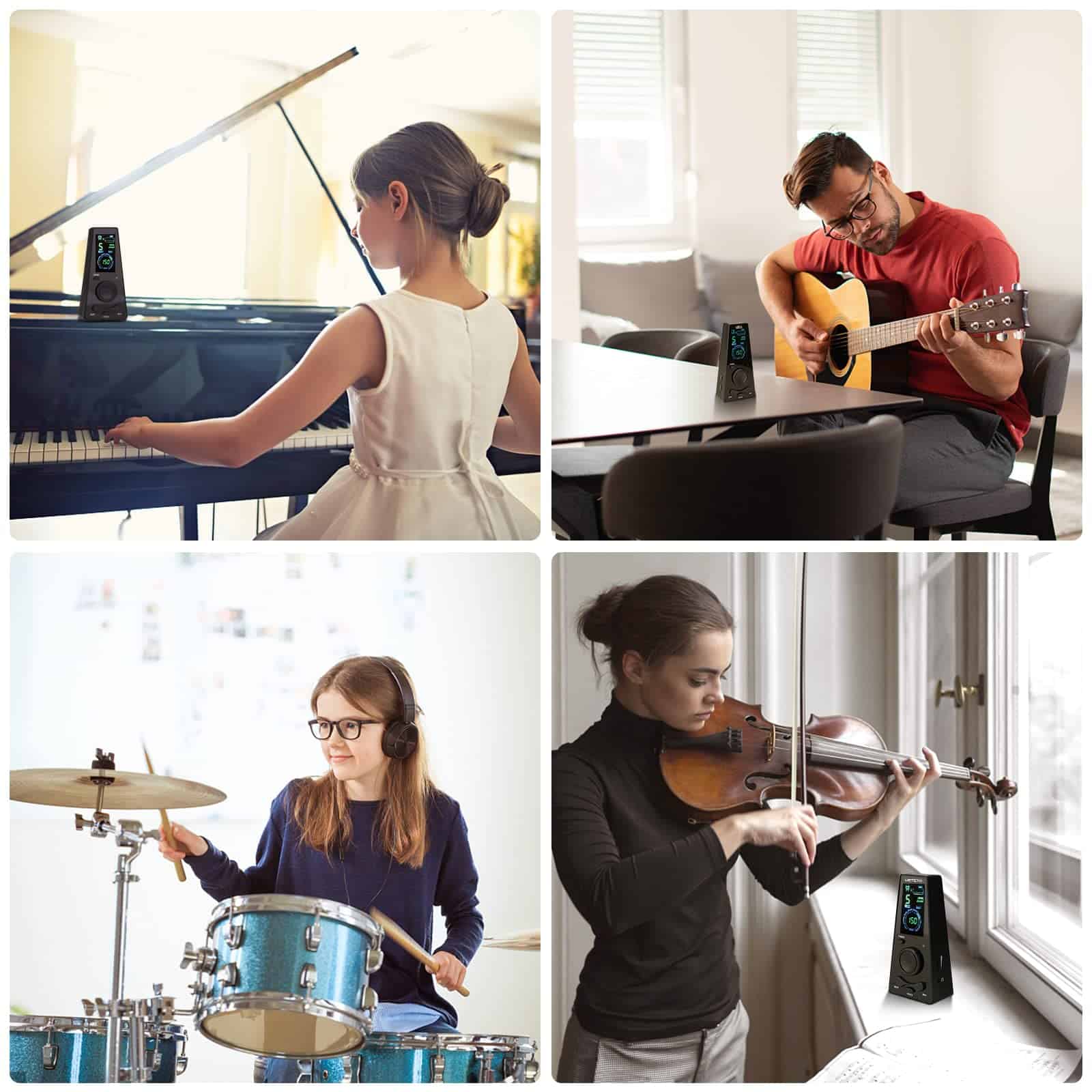 Metrónomo Digital Ueteto con Temporizador, Conteo Vocal en - Imagen 7