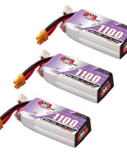 GAONENG 3pcs GNB 2S Batería LiPo 1100mAh 7.6V HV 60C con