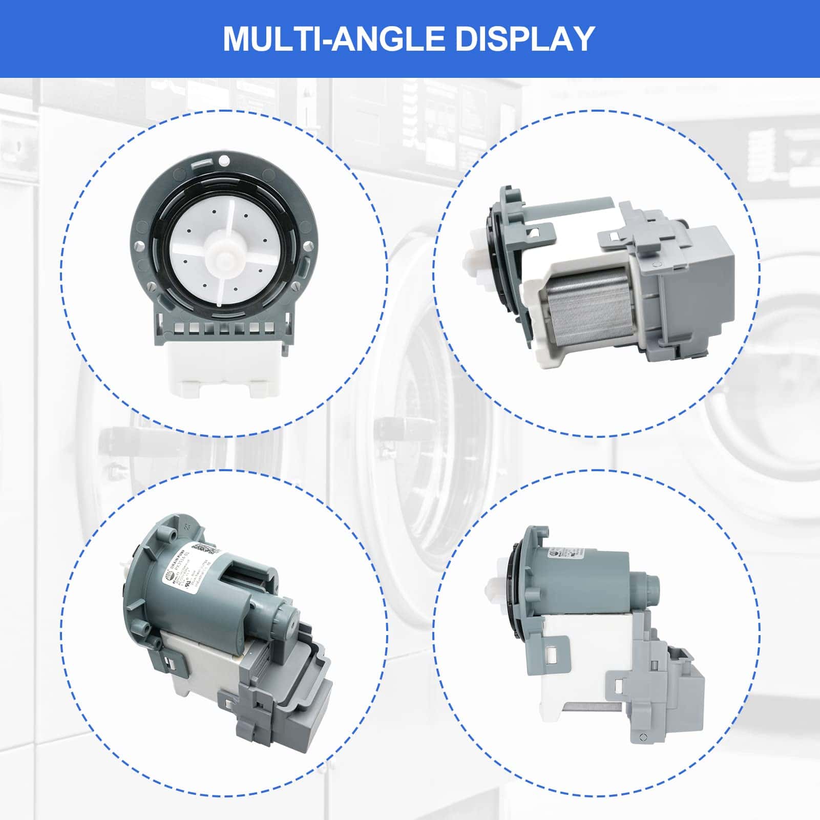 Motor de Bomba de Drenaje para Lavadora OEM DC31-00178A - Imagen 6