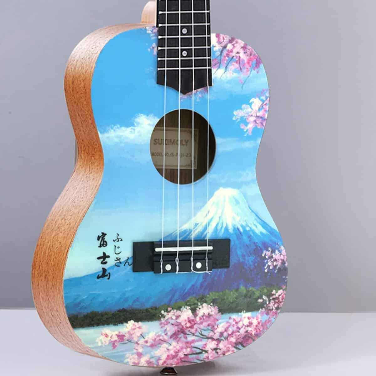 Ukelele de concierto SUKIMOLY de 23 pulgadas de caoba