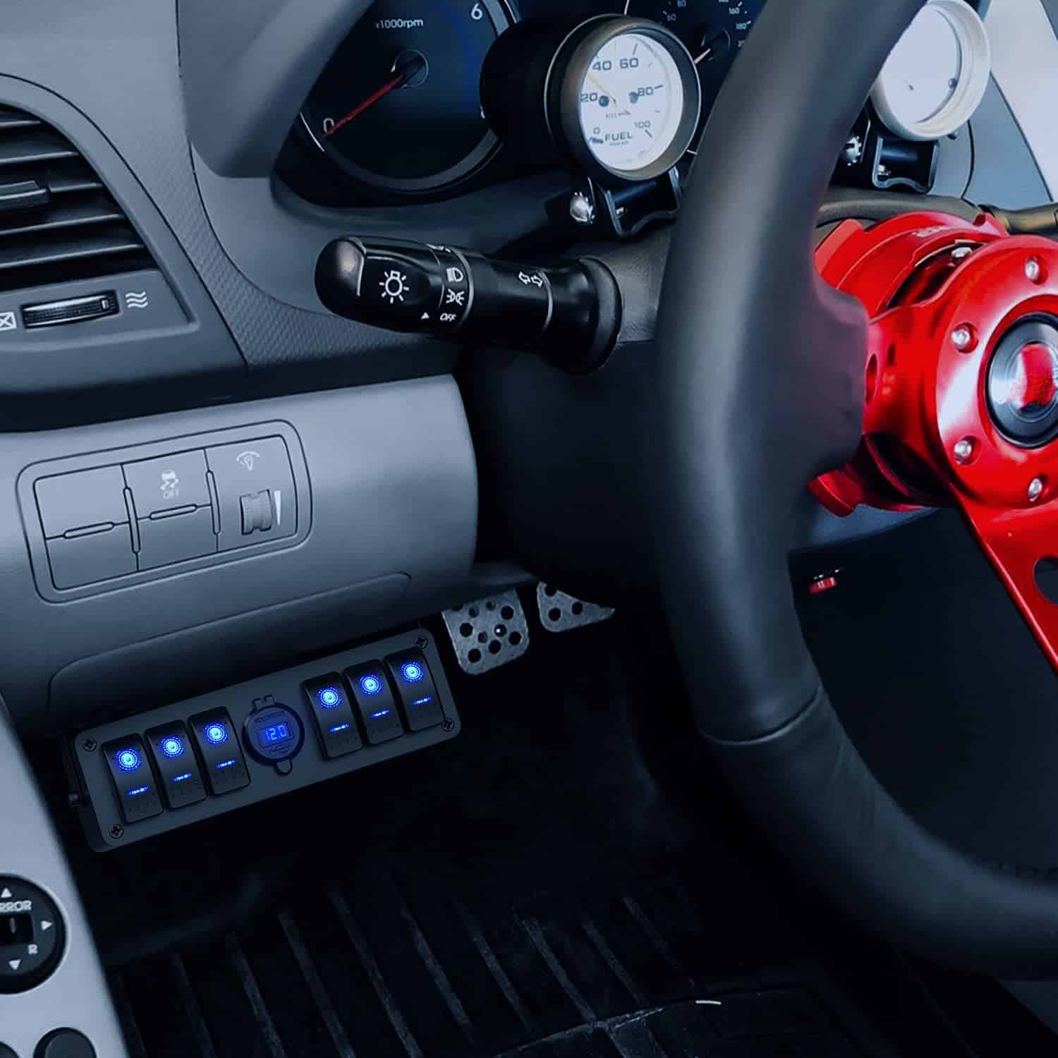 Panel de interruptores Nilight de 6 Gang con Cargador USB y - Imagen 7