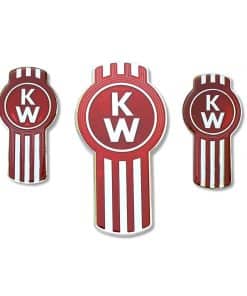 Emblema de rejilla para capó y juego de dos logotipos para