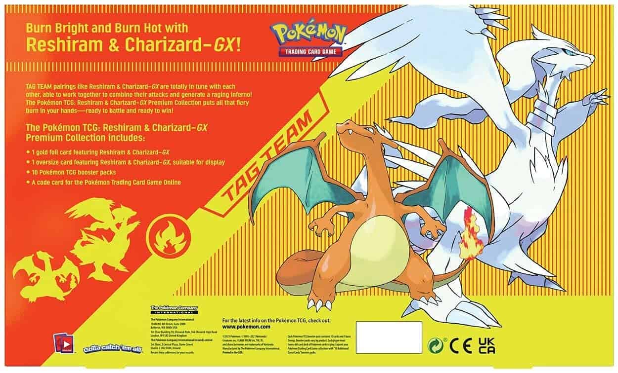 Colección Premium Pokemon TCG: Reshiram & Charizard GX - Imagen 4