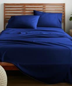 Juego de sábanas American Home Collection -Azul Marino