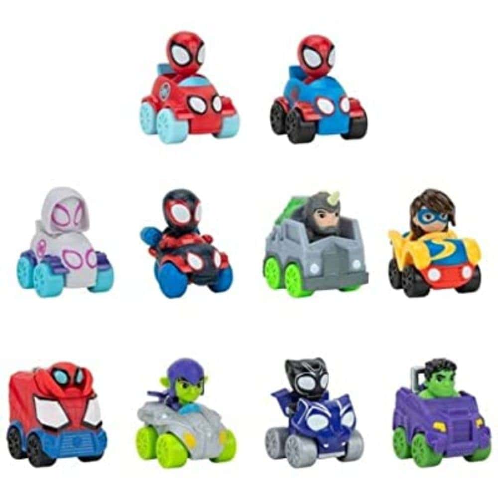 Pack de 10 vehículos miniatura de Marvel's Spidey and his - Imagen 3