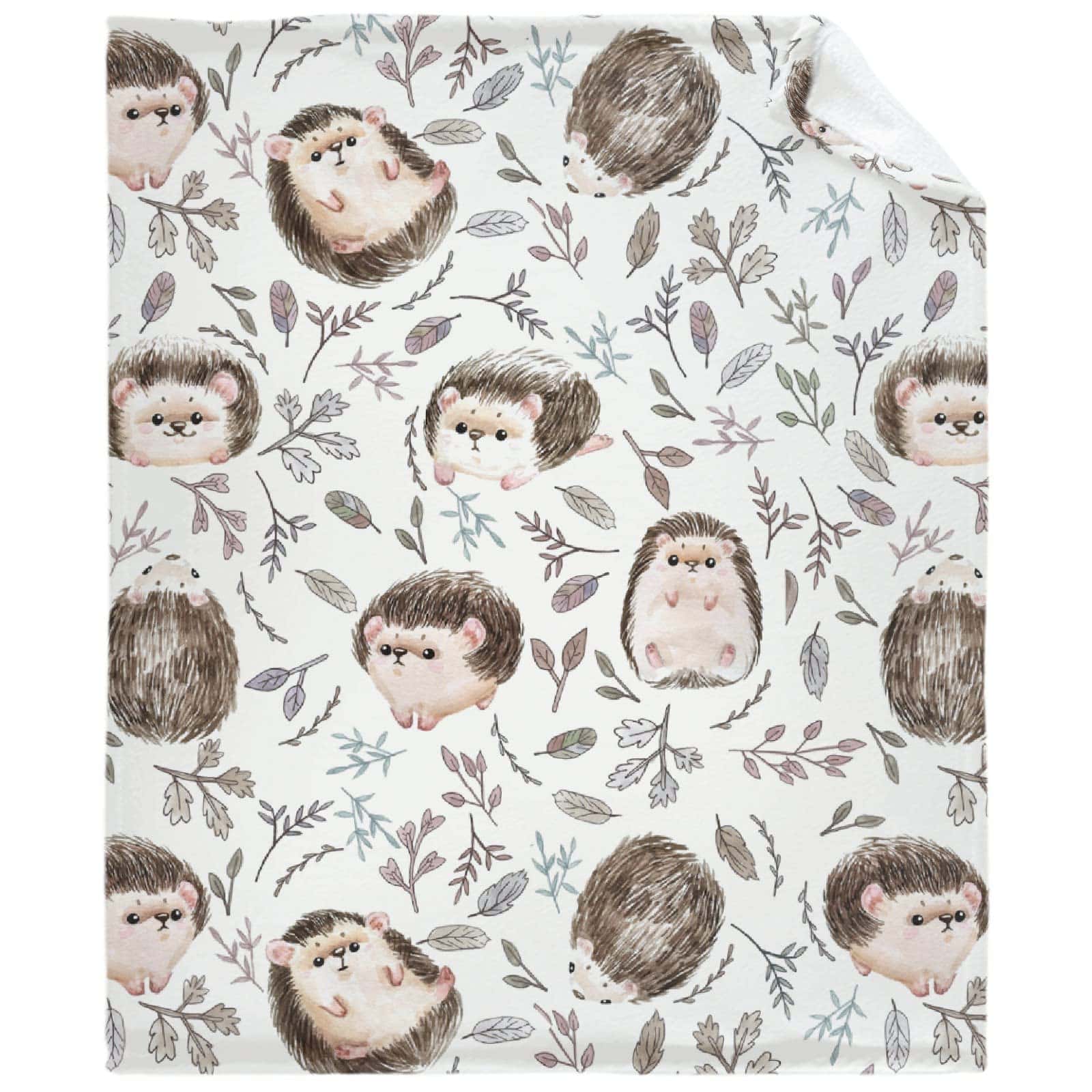 Manta Ligera y Suave con Diseño de Erizo para Regalo -