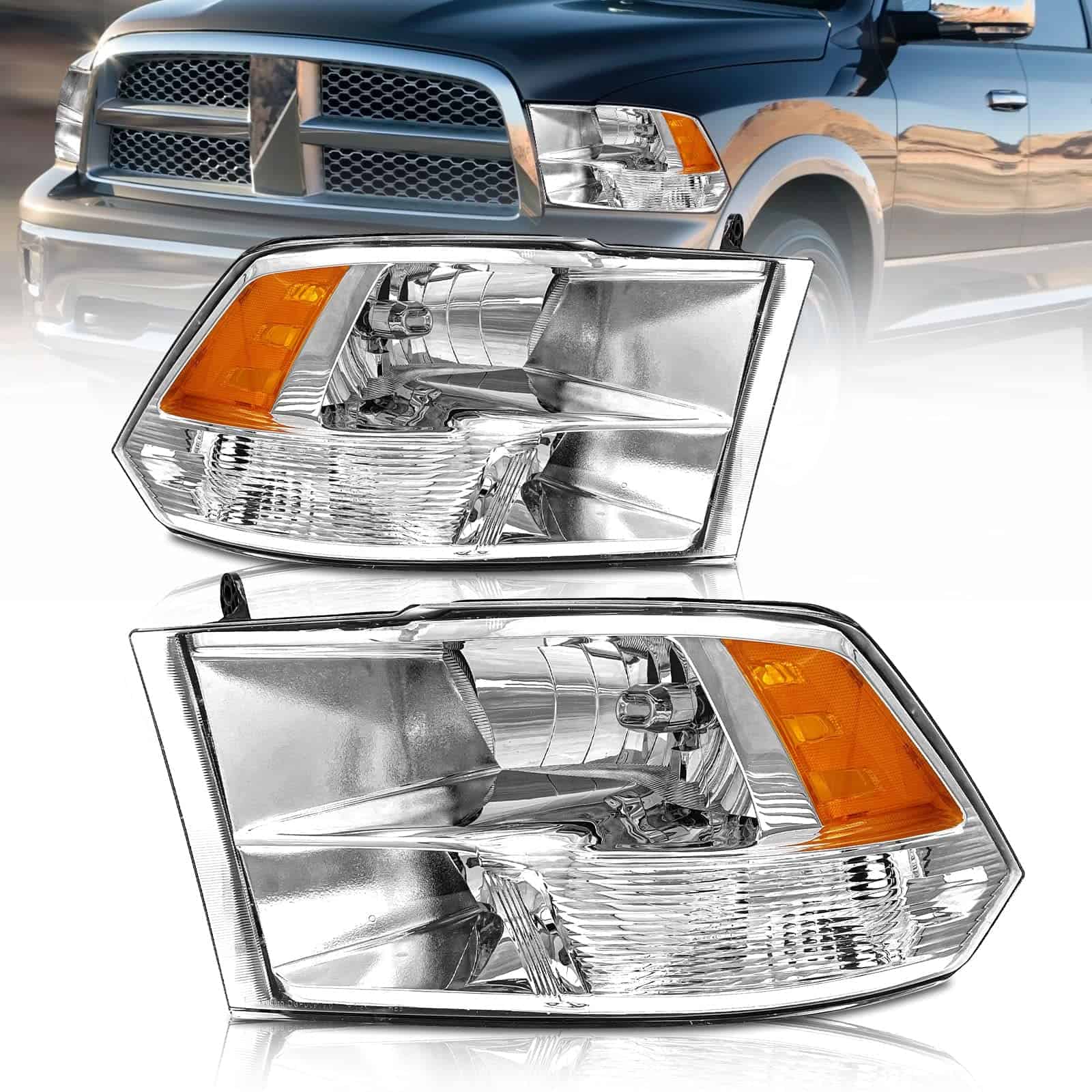 Conjunto de faros delanteros compatibles con Dodge Ram