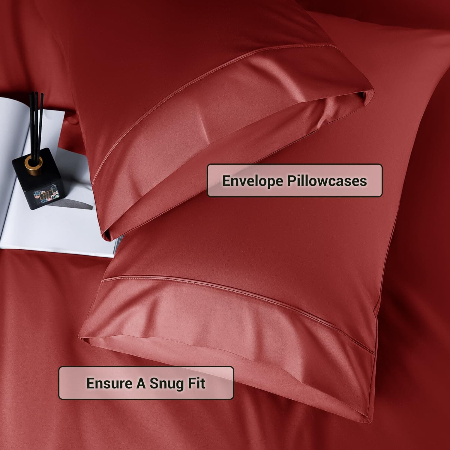 Juegos de Sábanas de 4 Piezas Shilucheng King, Sábanas de - Imagen 9