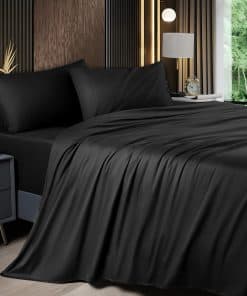 Juego de Sábanas de 4 Piezas California King de Shilucheng,