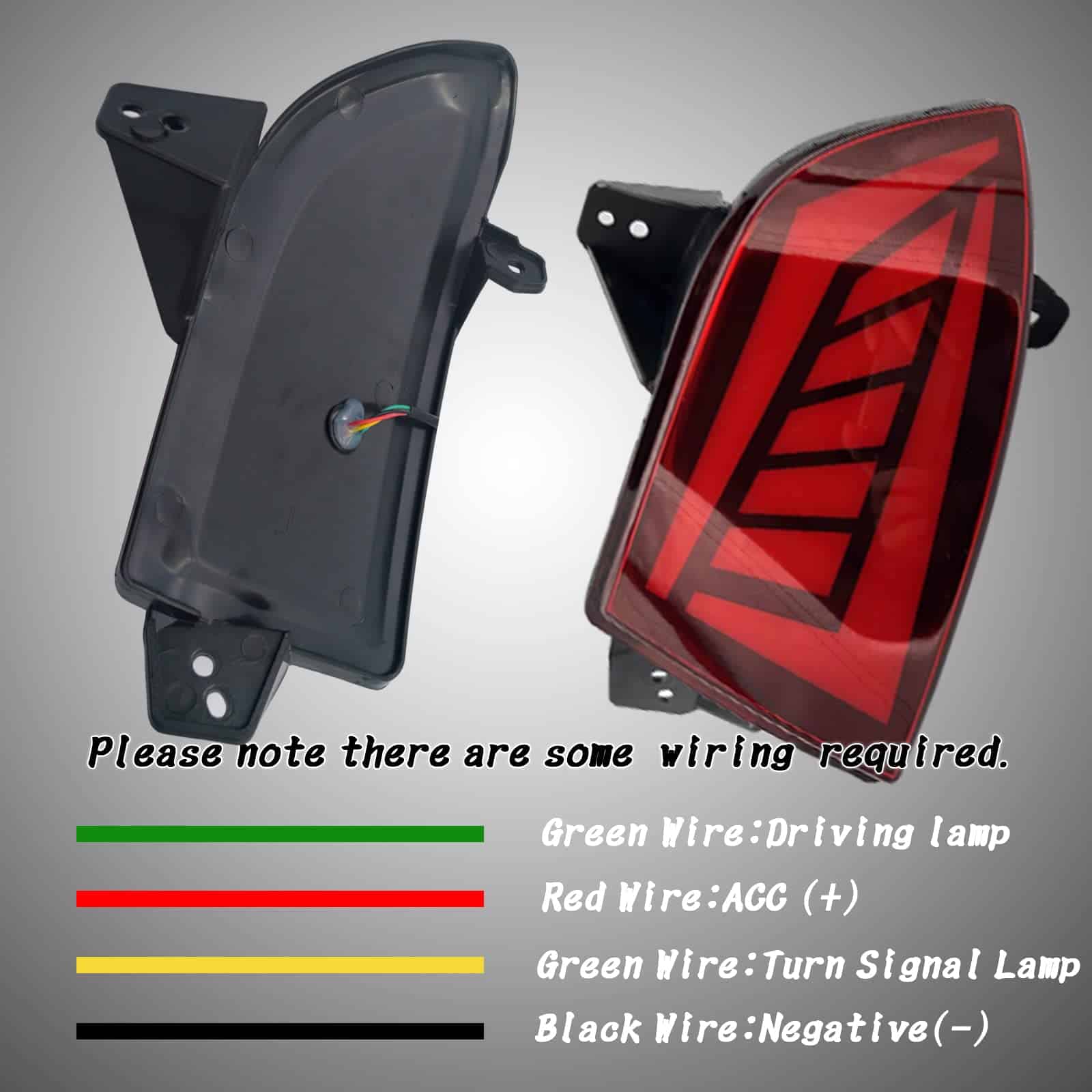 Reflectores de Parachoques Traseros LED Rojos para Honda - Imagen 3