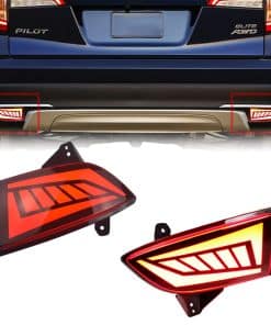 Reflectores de Parachoques Traseros LED Rojos para Honda