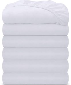 Conjunto de 6 Sábanas Ajustables King Size de Royale Linens